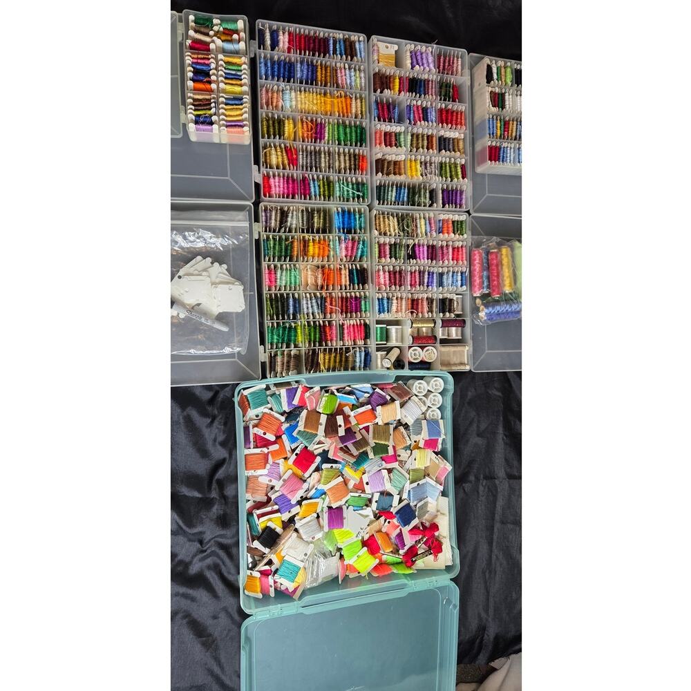 Hundreds of Bobbins of Embroidery Floss